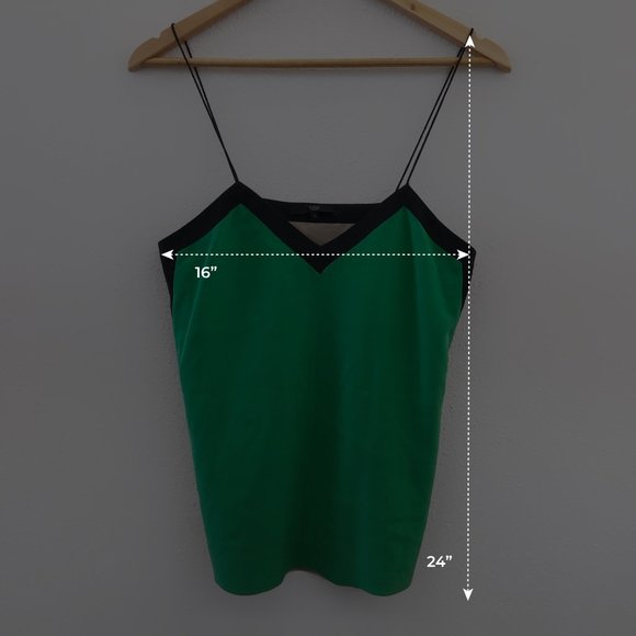 TIBI Two-tone silk crepe de chine camisole Size 2 - Picture 10 of 11